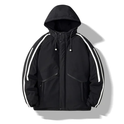 Plus Size Hooded Parka Coats