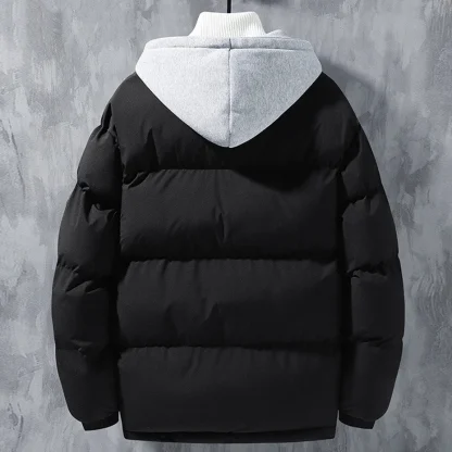 Hooded Plus Size Puffer Coat - Image 2