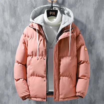 Hooded Plus Size Puffer Coat - Image 3