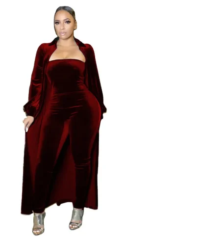 Jumpsuit with Plus Size Coat - Image 4