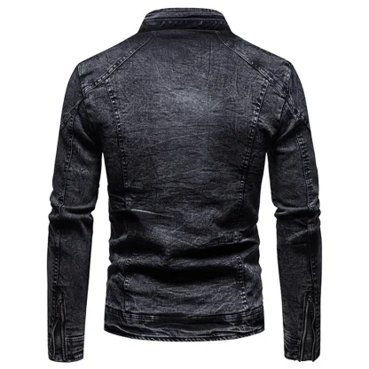 Casual Denim Plus Size Jacket - Image 3