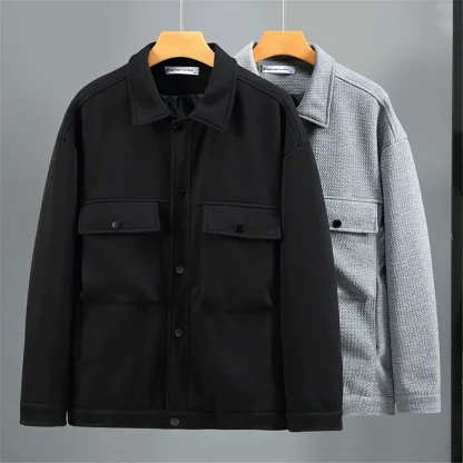 Casual Cargo Plus Size Jacket - Image 4