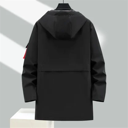 Hooded Long Style Plus Size Coat - Image 3