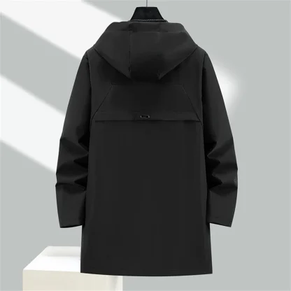 Hooded Long Style Plus Size Coat - Image 5