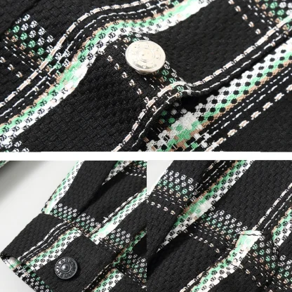 Checkered Plaid Plus Size Jackets - Image 6
