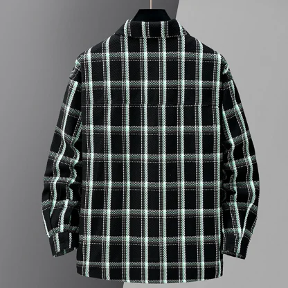 Checkered Plaid Plus Size Jackets - Image 2