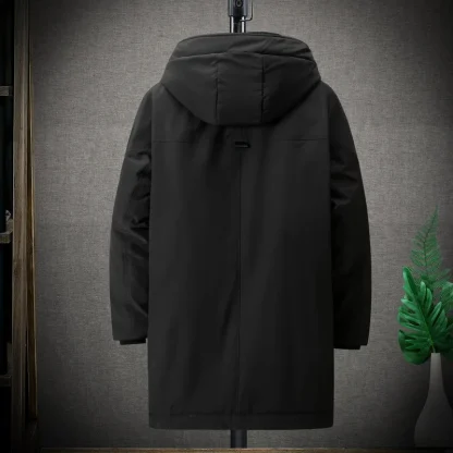 Long Hooded Plus Size Coat - Image 4