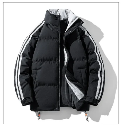 Stand Collar Plus Size Padded Coat