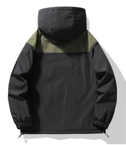 Stylish Windbreak Plus Size Coat - Image 5
