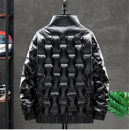 Stand Collar Plus Size Coat - Image 2