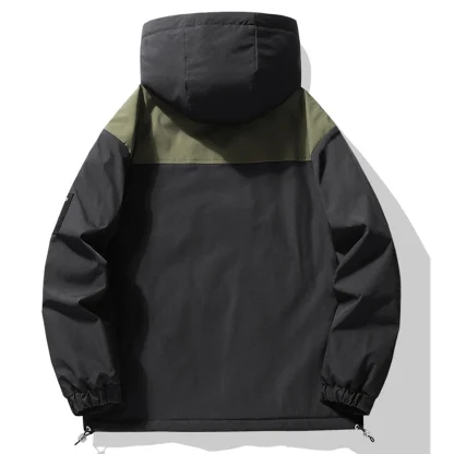 Stylish Windbreak Plus Size Coat - Image 2