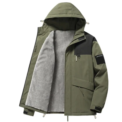 Stylish Windbreak Plus Size Coat - Image 3