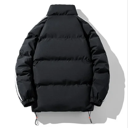 Stand Collar Plus Size Padded Coat - Image 2