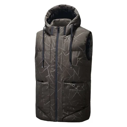 Thick Plus Size Hooded Vest - Image 4
