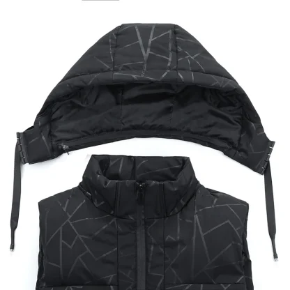 Thick Plus Size Hooded Vest - Image 5
