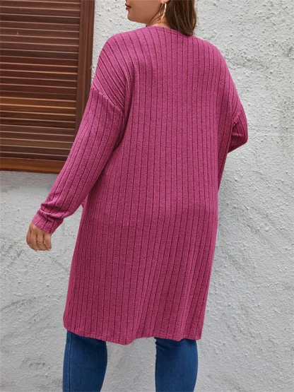 Knitted Plus Size Cardigan - Image 2