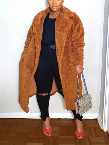Long Style Top Plus Size Coat