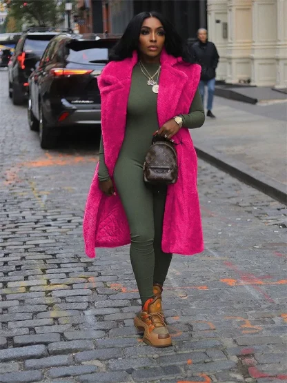 Thick Plus Size Sleeveless Coat - Image 5