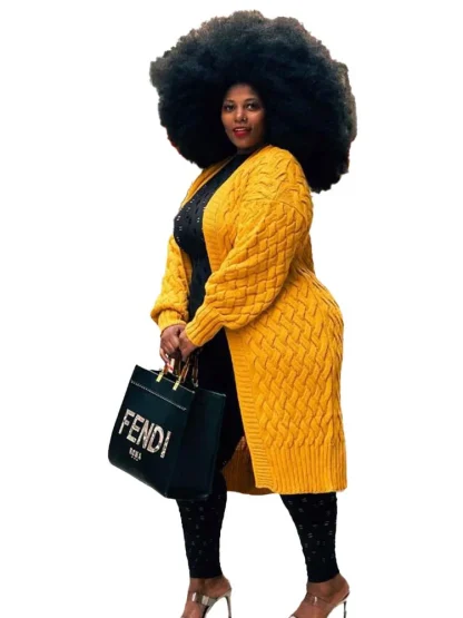 Fashionable Warm Plus Size Coat - Image 4