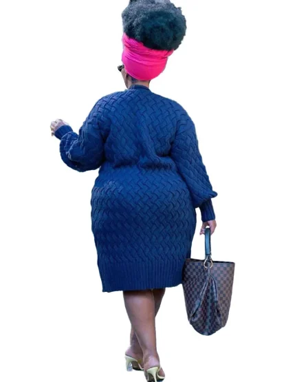 Fashionable Warm Plus Size Coat - Image 5
